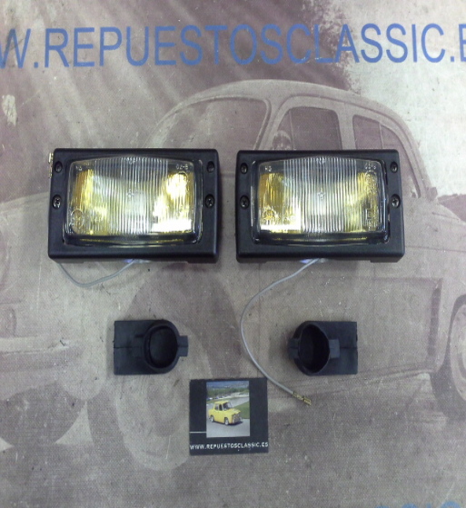 67P9 JUEGO FAROS LARGO ALCANCE ANTINIEBLA AMARILLOS RENAULT SUPERCINCO , GT TURBO, 9 , 11 , 19 , 21 Y OTROS MODELOS, REF. PX1563