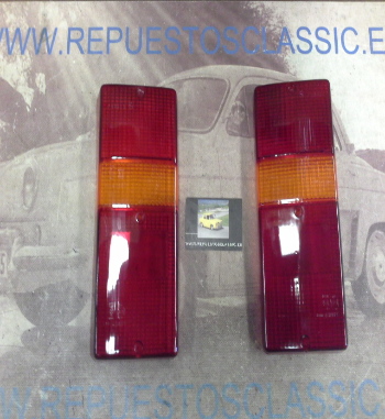 Li32 JUEGO TULIPAS PILOTOS TRASEROS RENAULT F6 75-> REF. PX9320D/S