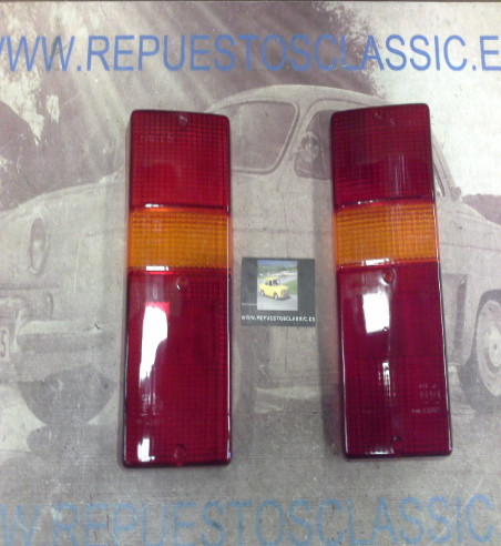 Li32 JUEGO TULIPAS PILOTOS TRASEROS RENAULT F6 75-> REF. PX9320D/S