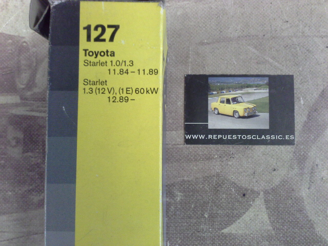 388P3 BOSCH 0986356608 JUEGO CABLES DE BUJIAS TOYOTA STARLET 1.0/1.3 84->89, 1.3 12v (1E) 89->
