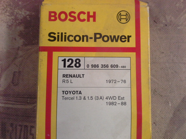 389P3 BOSCH 0986356609 JUEGO CABLES DE BUJIAS RENAULT 5, 7, TOYOTA TERCEL 1.3/1.5 (3A) 82->88