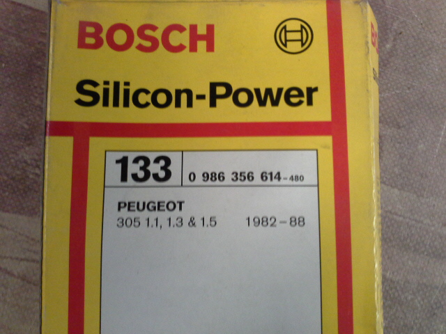 391P3 BOSCH 0986356614 JUEGO CABLES DE BUJIAS PEUGEOT 305 1.1/1.3/1.5 82->88