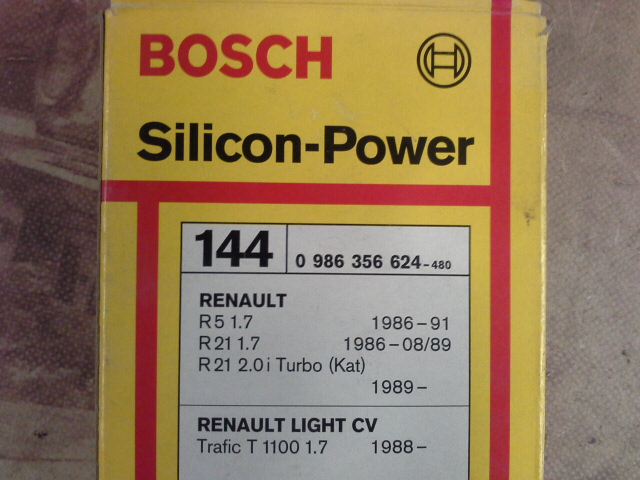 392P3 BOSCH 0986356624 JUEGO CABLES DE BUJIAS RENAULT 9, 11, 19, 21, SUPERCINCO 1.700cc. RENAULT 21 2.0 TURBO