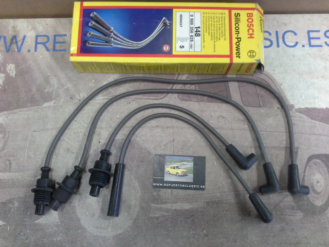 394P3 BOSCH 0986356628 JUEGO CABLES DE BUJIAS RENAULT 19, CLIO 91> 1.800cc.