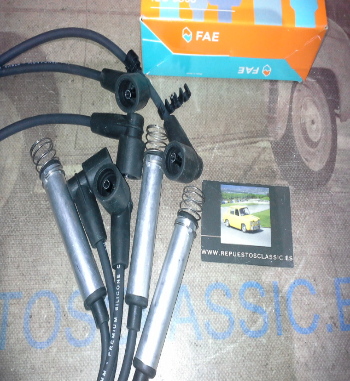 CB107P1 JUEGO CABLES DE BUJIAS FAE 83570 OPEL ASCONA, CORSA, KADETT, VECTRA, ASTRA 1.2i/1.4i/1.6