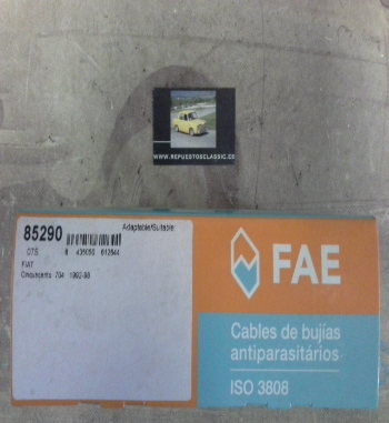 CB127P1 JUEGO CABLES DE BUJIAS FAE 85290 FIAT CINQUECENTO (170) 704cc. 92>98
