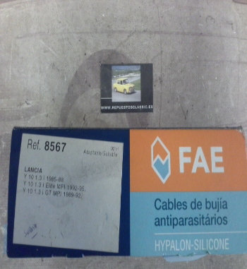CB129P1 JUEGO CABLES DE BUJIAS FAE 85670 LANCIA Y10 1.3i 85>95