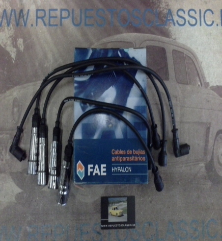 CB137P1 JUEGO CABLES DE BUJIAS FAE 83979 SEAT IBIZA, CORDOBA, TOLEDO  VOLKSWAGEN GOLF, CORRADO 1.6/1.8/2.0 GTI/G60