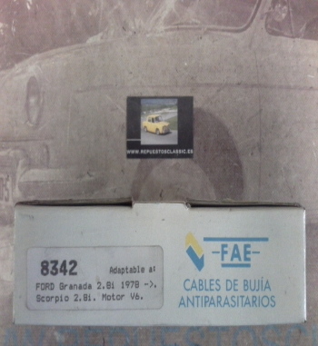 CB151P1 JUEGO CABLES DE BUJIAS FAE 83420 FORD GRANADA, SCORPIO 2.8i V6 78->