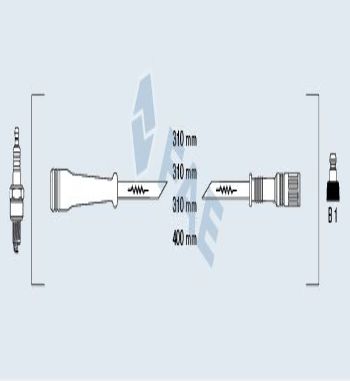 CB166P1 JUEGO CABLES DE BUJIAS FAE 85985 RENAULT MEGANE, ESPACE, LAGUNA, SCENIC 2.0 (F3P/F3R)96->