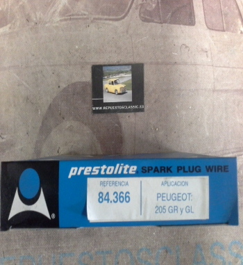 CB167P1 JUEGO CABLES DE BUJIAS PRESTOLITE 84366 PEUGEOT 205 GR/GL