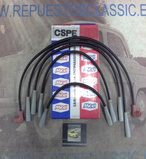 CB176P1 JUEGO CABLES DE BUJIAS ANGLI 8020 RENAULT 9, 11, 19, SUPERCINCO GTX/TXE/TX 1.700cc