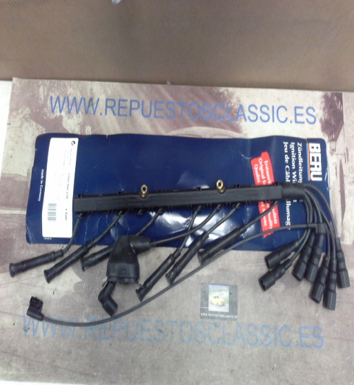 CB177P1 JUEGO CABLES DE BUJIAS BERU ZE757 BMW 320i/325e/i 87-> (M20 E30) REF. ORIGEN 12121720529 - 0300890219