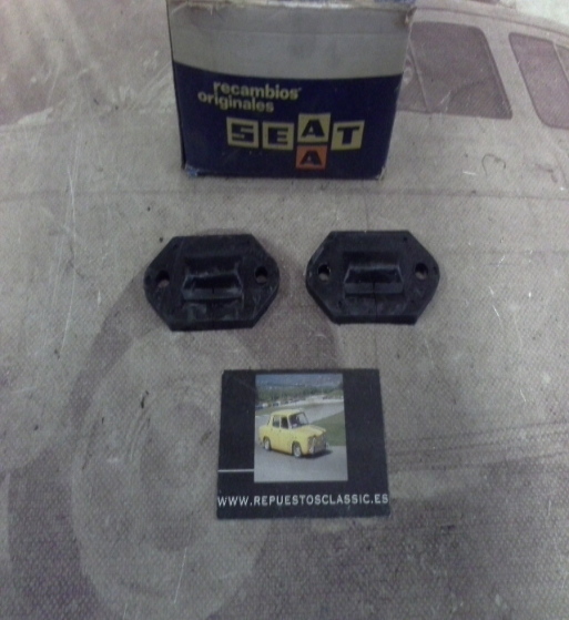 RR67 JUEGO GOMAS BISAGRAS CAPO DELANTERO ORIGINALES SEAT 600