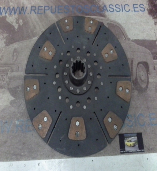 DEi07P1 DISCO EMBRAGUE CERAMICO PEGASO 1080, 1083, 1086, 2040, 2180 MOT. 9109 DIAMETRO 420mm 11 ESTRIAS CONICAS REF. 509101
