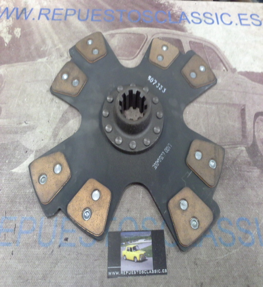 DEi18P1 DISCO EMBRAGUE CERAMICO PEGASO 3089/3188 DIAMETRO 380mm 10 ESTRIAS DE VOLANTE MOTOR A LADO EMBRAGUE 7,5mm, REF. 507333