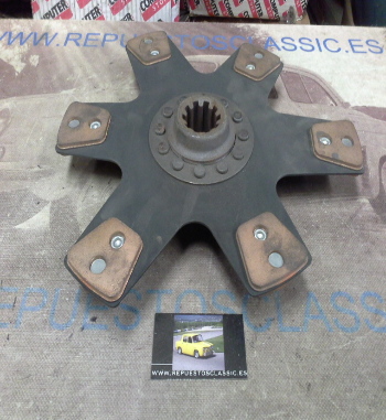 DEi29P1 DISCO EMBRAGUE CERAMICO VEHICULO INDUSTRIAL DIAMETRO 360mm 10 ESTRIAS EXT. 44,5mm INT. 36mm x 56,5mm