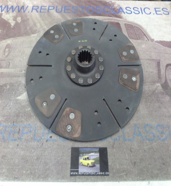 DEi32P1 DISCO EMBRAGUE CERAMICO EBRO KUBOTA 6000/6080/6090/6100 DIAMETRO 350mm 16 ESTRIAS, REF. 506871