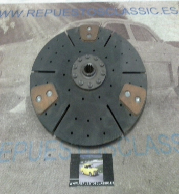 DEi56P1 DISCO EMBRAGUE CERAMICO JOHN DEERE 2130/2135 DIAMETRO 302mm 15 ESTRIAS EXT. 25,5mm, INT. 21mm x 22mm, REF. 509745
