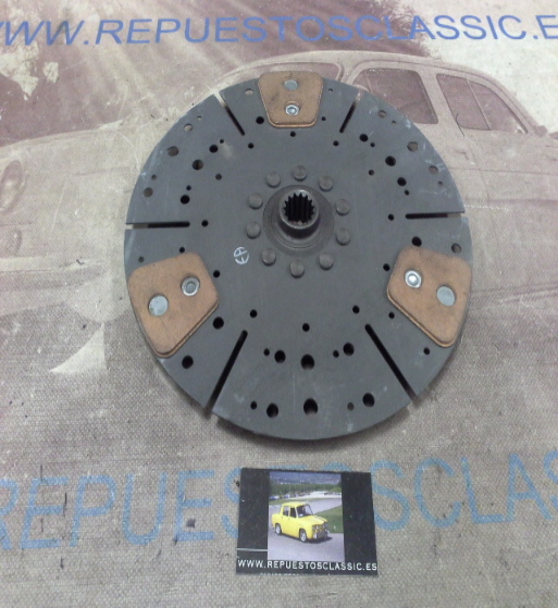 DEi59P1 DISCO EMBRAGUE CERAMICO JOHN DEERE 3120/3130/3135 DIAMETRO 280mm 15 ESTRIAS EXT. 26mm, INT. 22mm x 23mm, REF. 509793