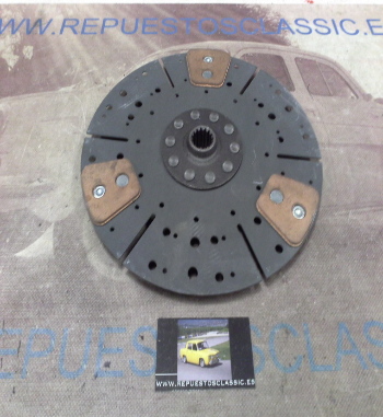 DEi59P1 DISCO EMBRAGUE CERAMICO JOHN DEERE 3120/3130/3135 DIAMETRO 280mm 15 ESTRIAS EXT. 26mm, INT. 22mm x 23mm, REF. 509793