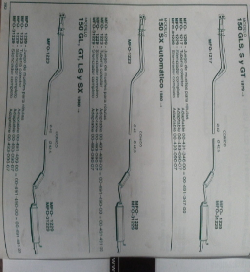 1229P9  SILENCIOSO TRASERO CHRYSLER-TALBOT 150 79-> GLS, S, GT, SX, GL, LS