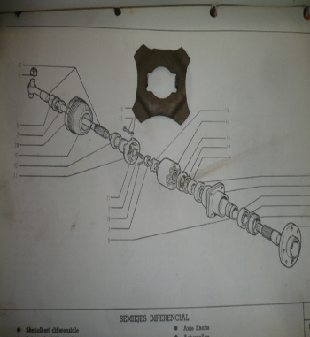 CHAVETA FRENO TUERCA PALIER SEAT 600 FIG.13