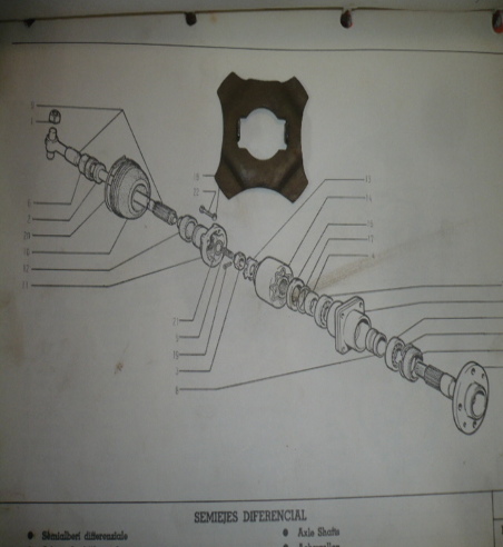 CHAVETA FRENO TUERCA PALIER SEAT 600 FIG.13
