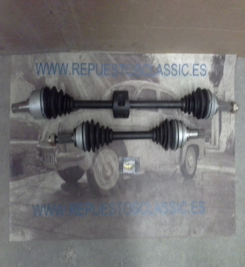 FOT120-121P2 JUEGO TRANSMISIONES PALIERES FORD ESCORT, ORION 1.1, 1.3, 1.6 82->90, 865/590mm. ESTRIAS  L/C 23, L/R 23