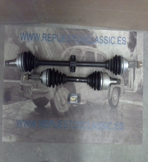 FOT112-113P2 JUEGO TRANSMISIONES PALIERES FORD FIESTA 1.0, 1.1 80->89, 840/580mm. ESTRIADO L/C 23, L/R 23