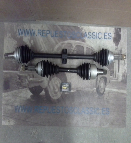 FOT112-113P2 JUEGO TRANSMISIONES PALIERES FORD FIESTA 1.0, 1.1 80->89, 840/580mm. ESTRIADO L/C 23, L/R 23