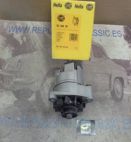 CA349IR ALTERNADOR HELLA 8EL725752001BMW 318 E30, 518 E12, 733i E23 (14V. 65A)