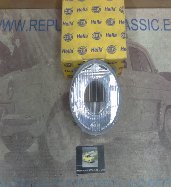 H132P2 CRISTAL REFLECTOR OPTICA FARO DE CRUCE DERECHO BMW 3 E30 87>, HELLA 9BG134888011 - 90524