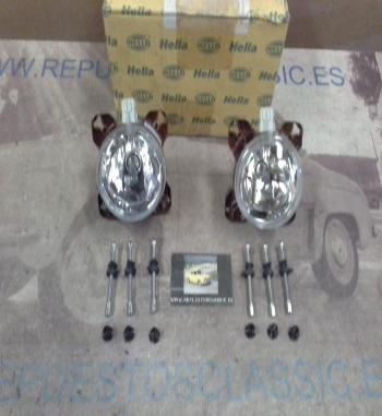 H147P2 JUEGO FAROS LARGO ALCANCE REDONDOS EMPOTRADOS CON LUZ POSICION HELLA 1KO008191007- 12787 (DIAMETRO 90mm.)