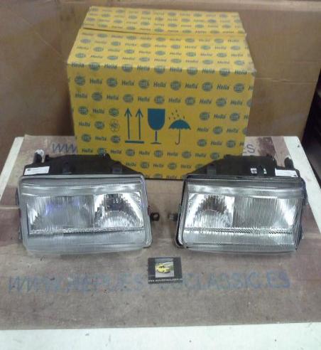 H160P2 JUEGO FAROS H1+H1 SEAT TOLEDO MK1 95>99, HELLA 1AH963025094-1AH963025104, 12667-12666