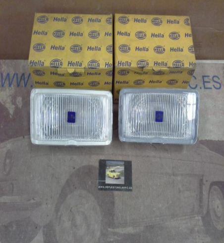 H174P2 JUEGO OPTICA FAROS ANTINIEBLA BLANCOS COMET 550 195x95mm H3, HELLA 1ND135000011-14191