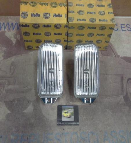 H175P2 JUEGO OPTICAS FAROS ANTINIEBLA BLANCOS H3 VOLKSWAGEN PASSAT-SANTANA 85>88, HELLA 1NM132991021-1NM129986021, 14057-14058