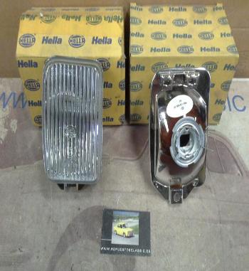 H175P2 JUEGO OPTICAS FAROS ANTINIEBLA BLANCOS H3 VOLKSWAGEN PASSAT-SANTANA 85>88, HELLA 1NM132991021-1NM129986021, 14057-14058