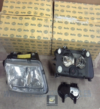 H193P2 JUEGO FAROS H4+H7 AUDI A3 (8L1) 96>, HELLA 1EF963030194-1EF963030204, 12670-12671