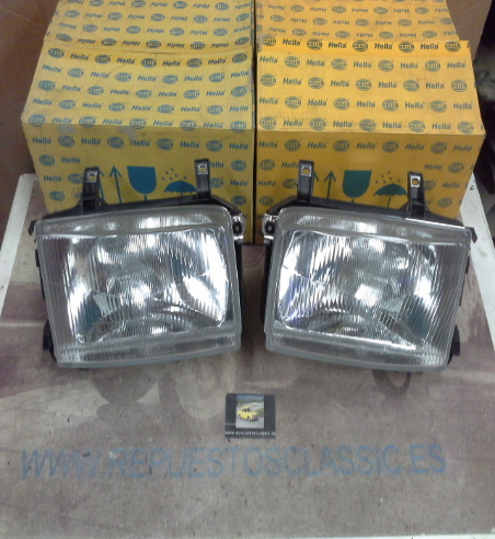 H202P3 JUEGO FAROS H4 VOLKSWAGEN TRANSPORTER T4 90>03, HELLA 1AJ006051211-1AJ006051221, 12506-12507