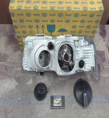 H207P3 FARO DERECHO H1+H4 AUDI 90, COUPE (B3) 87>96, HELLA 1DJ005995081-12454