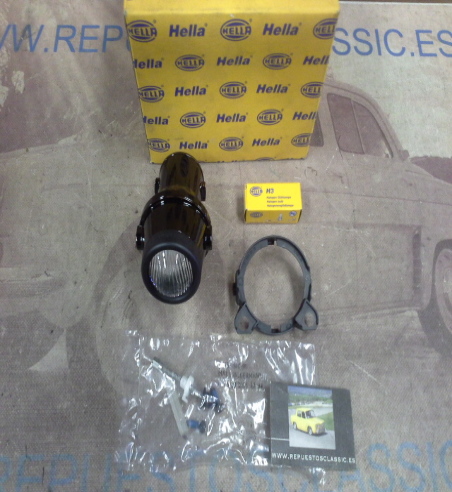 H213P3 FARO ANTINIEBLA REDONDO MICRO H3 55mm. BISEL NEGRO, HELLA 1NL008090017-14399