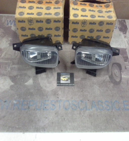H222P3 JUEGO FAROS ANTINIEBLA BLANCOS H3 VOLKSWAGEN TRANSPORTER T4, CALIFORNIA, CARAVELLE, MULTIVAN 90>03 HELLA 1NB008122011-1NB