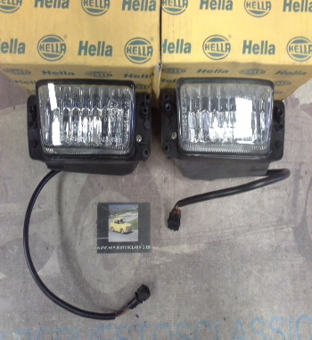 H224P3 JUEGO FAROS ANTINIEBLA BLANCOS H3 SEAT TOLEDO MK1 91>95, HELLA 1NA961557014-1NA961557024, 14233-14234