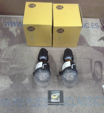 H235P3 JUEGO FAROS ANTINIEBLA H3 CAMION AUTOBUS VOLVO, BOVA, NEOPLAN 24v 90mm. HELLA 1NL007186047-14417
