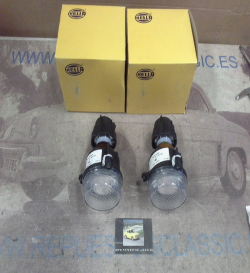 H235P3 JUEGO FAROS ANTINIEBLA H3 CAMION AUTOBUS VOLVO, BOVA, NEOPLAN 24v 90mm. HELLA 1NL007186047-14417