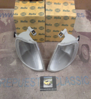 H237P3 JUEGO PILOTOS INTERMITENTES DELANTEROS BLANCOS VOLKSWAGEN POLO 94>99, HELLA 9EL962839021-9EL962840021, 92793-92794