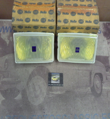 H242P3 JUEGO OPTICAS FAROS ANTINIEBLA JUMBO 220 AMARILLOS H3 215x115mm HELLA 1NE138575011-14297