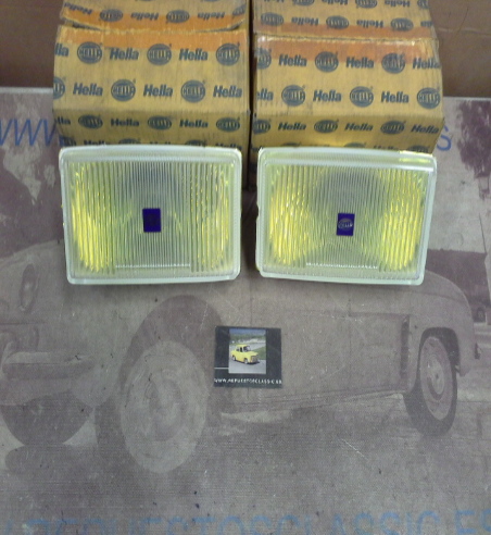 H242P3 JUEGO OPTICAS FAROS ANTINIEBLA JUMBO 220 AMARILLOS H3 215x115mm HELLA 1NE138575011-14297