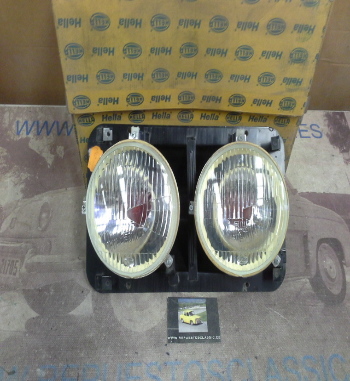 H247P3 CONJUNTO FAROS CON SOPORTE LADO IZQUIERDO EBRO 260, 275, FOCO EUROPEO, HELLA 911695901